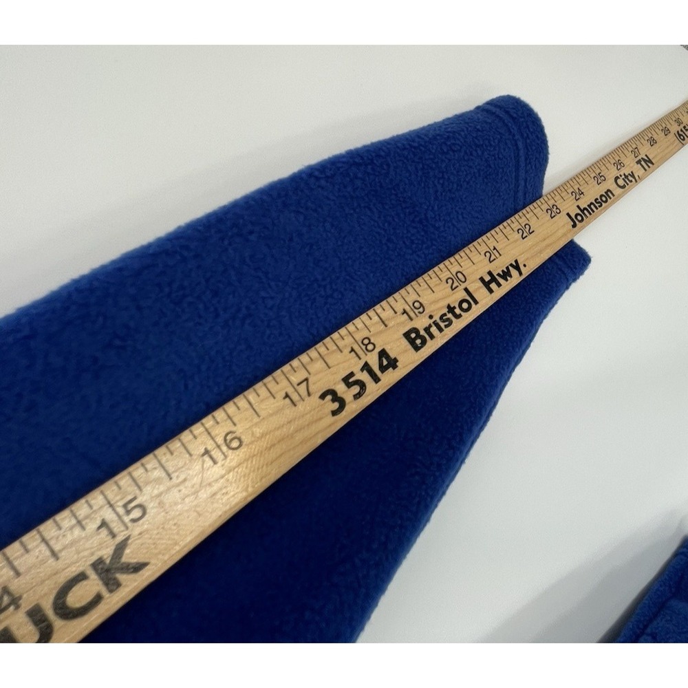 NWT Quacker Factory Blue Fleece Jacket Women's Size S Rhinestone Zipper Hoodie - Picture 5 of 11
